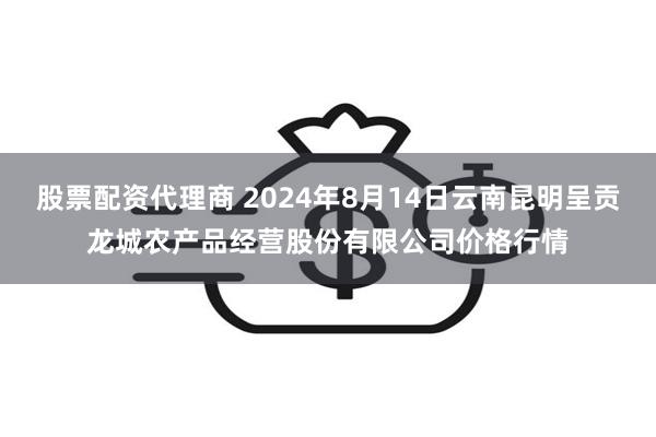 股票配资代理商 2024年8月14日云南昆明呈贡龙城农产品经营股份有限公司价格行情