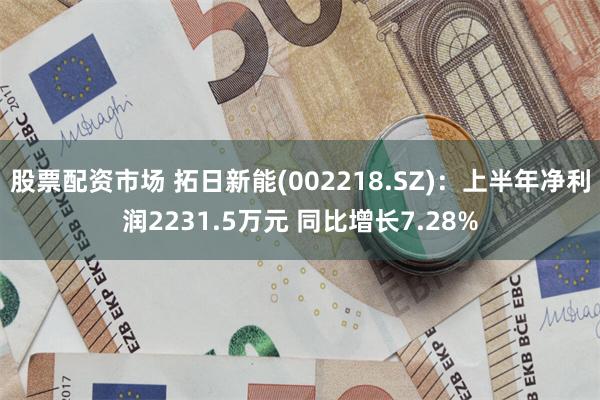 股票配资市场 拓日新能(002218.SZ)：上半年净利润2231.5万元 同比增长7.28%