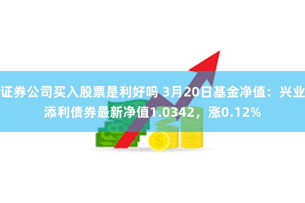 证券公司买入股票是利好吗 3月20日基金净值：兴业添利债券最新净值1.0342，涨0.12%